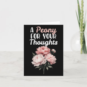 Cartão Um Peony Para O Seu Pensamento Flores Florista Eng