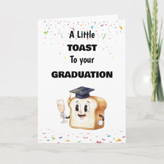 Cartão Um pequeno brinde à sua formatura, Parabéns Gradua