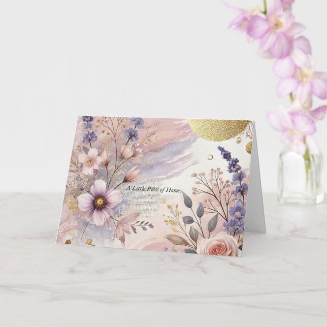 Cartão Um pequeno pedaço de casa (Orquídea)