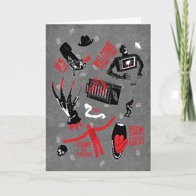Cartão Um Pesadelo na Rua Elm | Conversa do Freddy Kruege (Frente)