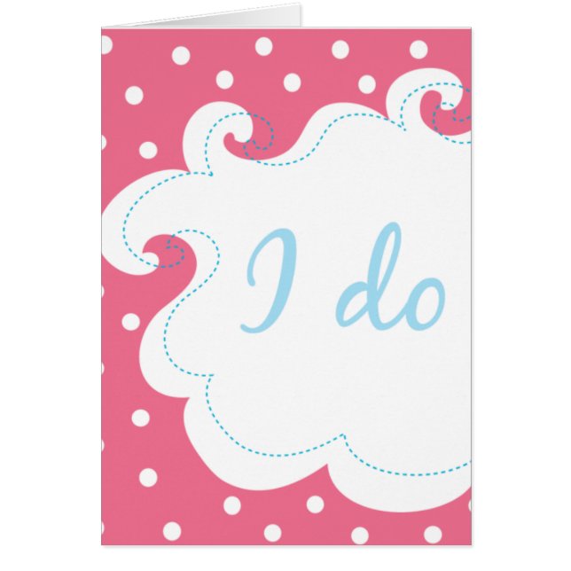 Cartão um polkadots-ido (Frente)