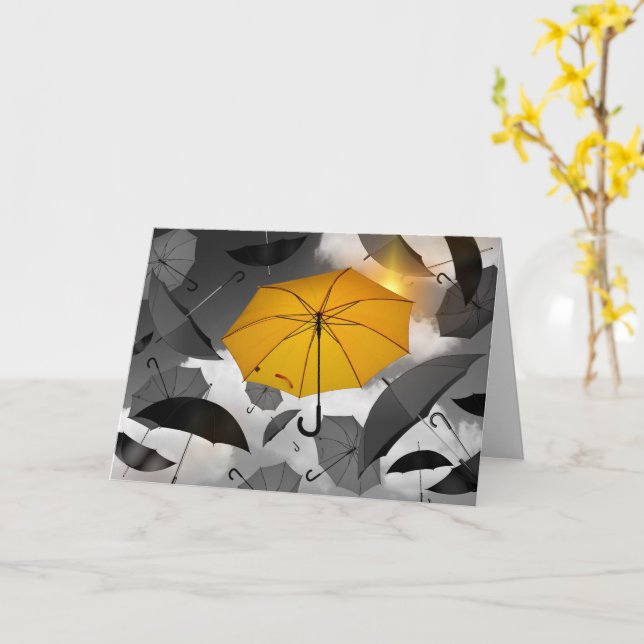 Cartão "Um Ponto Brilhante" Eu Sinto Sua Falta Personaliz (Flor Amarela)