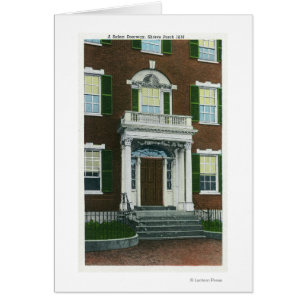 Cartão Um Porco Shreve, Vista de Salem Doorway