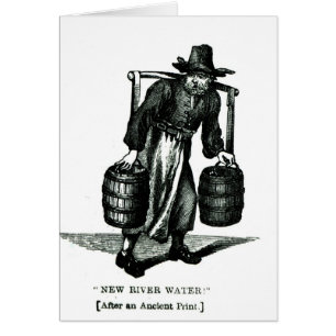Cartão Um portador de água