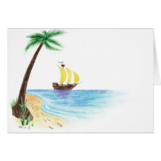 Cartão Um porto particular