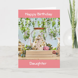 CARTÃO UM POTE ESPECIAL DE CHÁ PARA UMA FILHA ESPECIAL