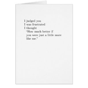 Cartão "um pouco de mais "