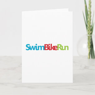 Cartão Um presente Triathlon excelente para seu amigo ou 