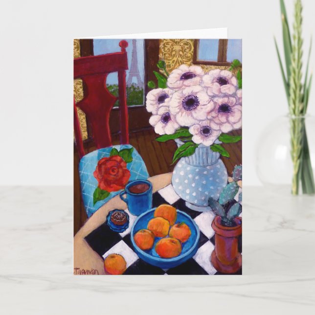 Cartão Um quadro de Paris (Frente)