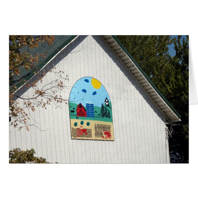 Cartão Um Quilt Barn Divertido (Frente Horizontal)