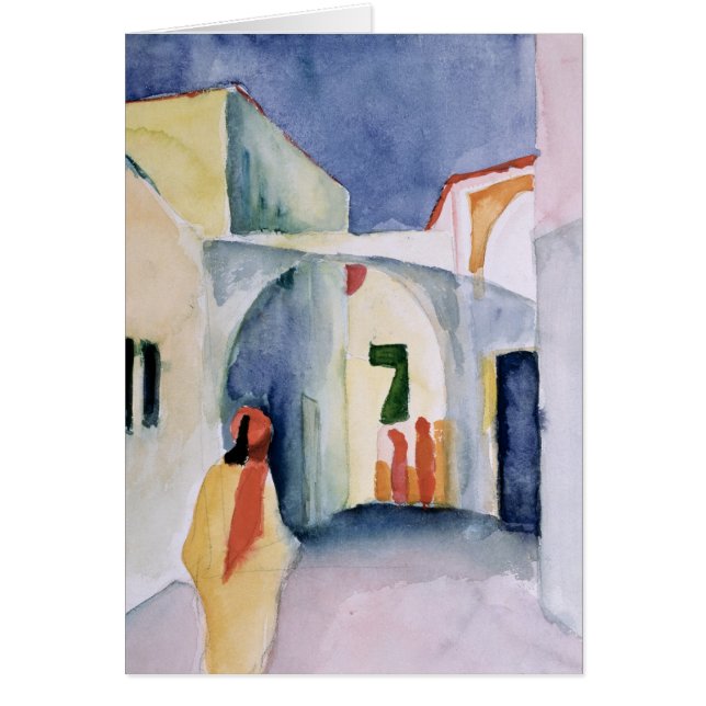 Cartão Um relance abaixo de um beco (Frente)