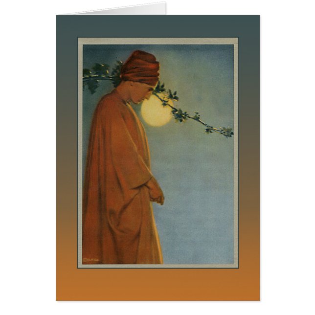 Cartão UM RUBI INFLAMA NA VIDEIRA do Rubaiyat (Frente)