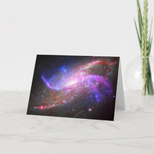 Cartão Um Show De Luz Galáctica Na Galáxia Espiral Ngc 42