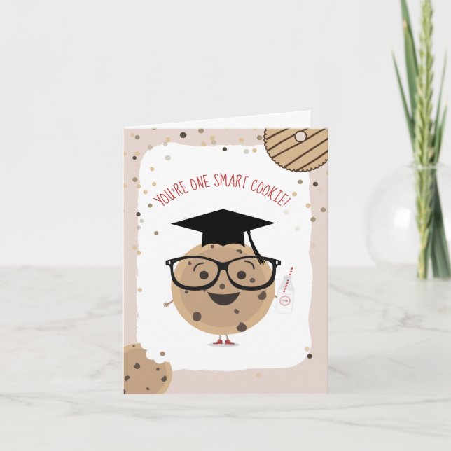 Cartão Um Smart Cookie & Milk Kids Classroom Namorados (Frente)