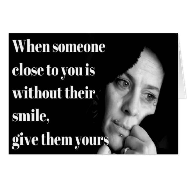 Cartão Um sorriso (Frente Horizontal)