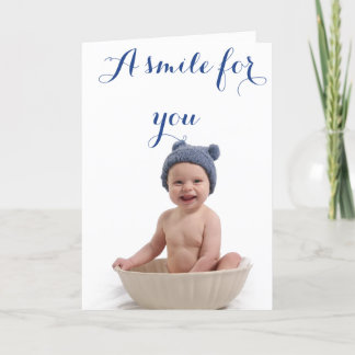 Cartão Um sorriso para você…