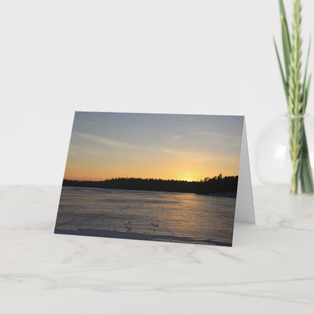 Cartão Um Sunset Congelado (Frente)
