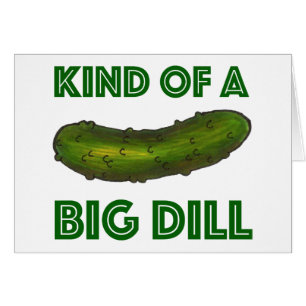 Cartão Um tipo de grande dill (acordo) felicita a placa d