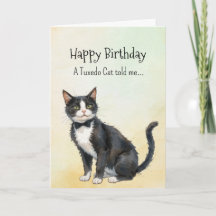 Um Tuxedo Cat Personalidade Birthday