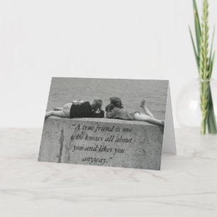 Cartão Um verdadeiro amigo