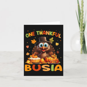 Cartão Uma Ação de Graças de Busia Graphic Fall