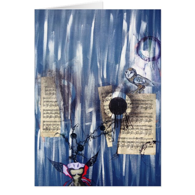 Cartão Uma assombração sereno (Frente)