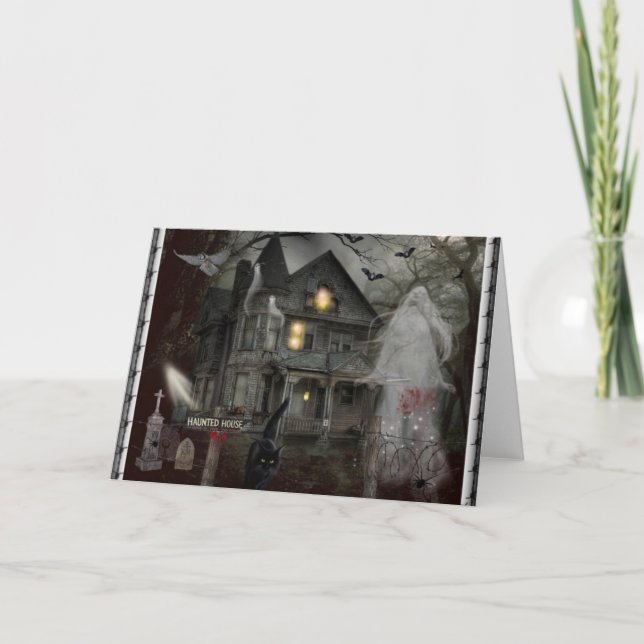 Cartão Uma Balança Assombrada (Frente)