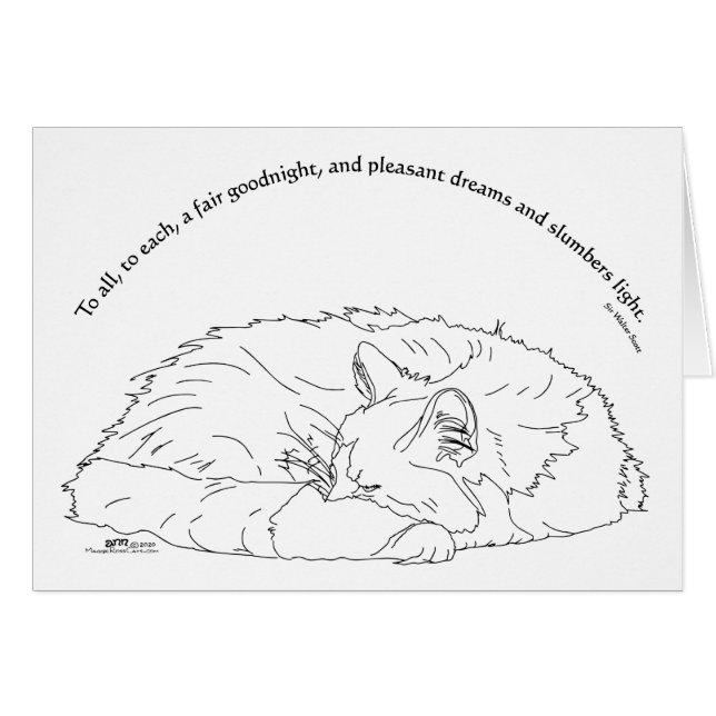 Cartão Uma Boa Noite Justa (Frente Horizontal)