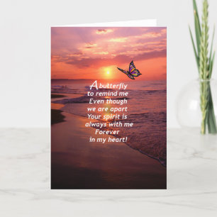 Cartão Uma borboleta para lembrar-me