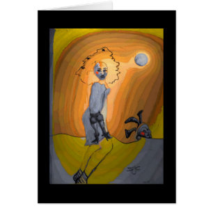 Cartão Uma cabeça adiante