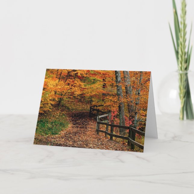 Cartão Uma caminhada do país (Frente)