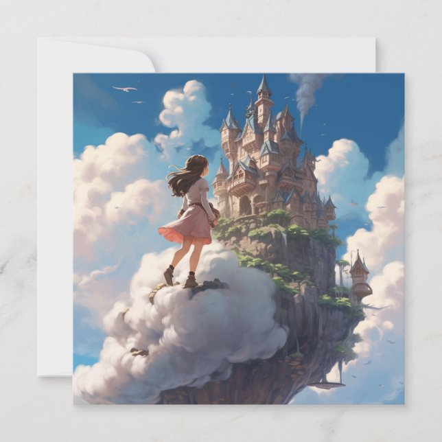 Cartão Uma caminhada nas nuvens (Frente)