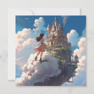 Cartão Uma caminhada nas nuvens