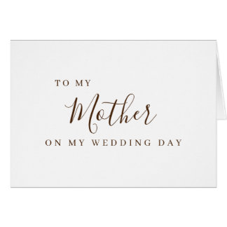 Cartão Uma carta aos meus pais, mãe, Pai, no meu casament