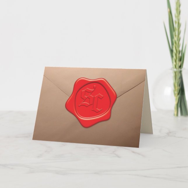 Cartão Uma Carta do Papai Noel (Frente)