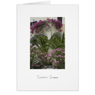 Cartão Uma casa em Santorini