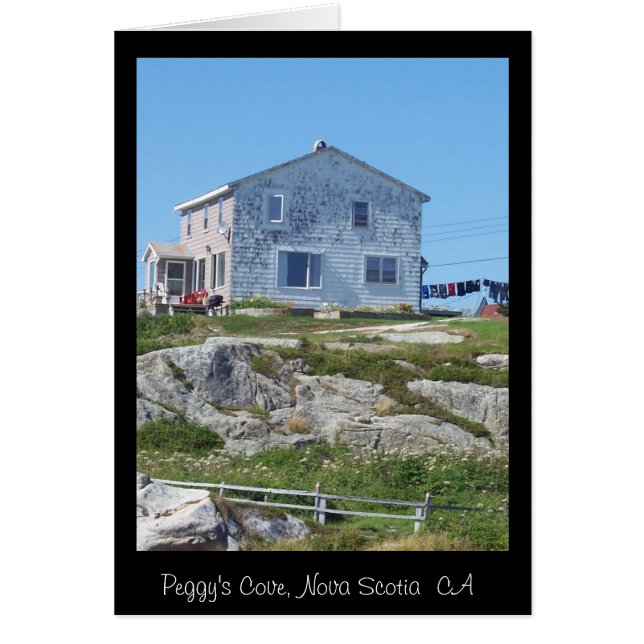 Cartão Uma casa na cume (Frente)