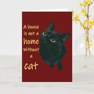 Cartão Uma Casa Não É Uma Casa Sem Uma Cotação De Gato