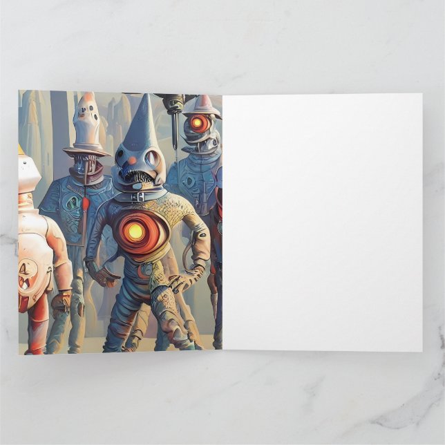 Cartão Uma Celebração Monstruosa (Interior)