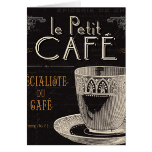 Cartão Uma chávena de café contemporânea