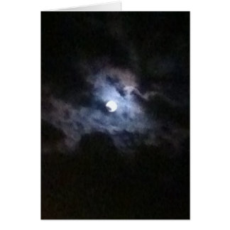 Cartão Uma cisne na Lua cheia