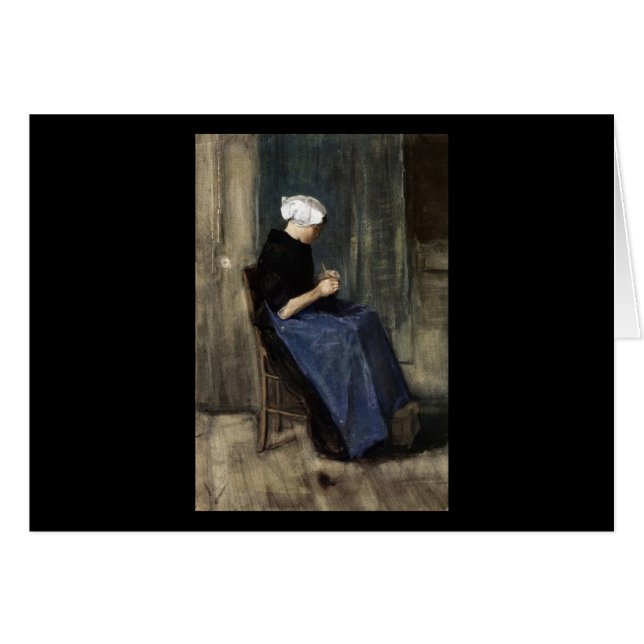 Cartão Uma confecção de malhas nova da mulher de (Frente Horizontal)