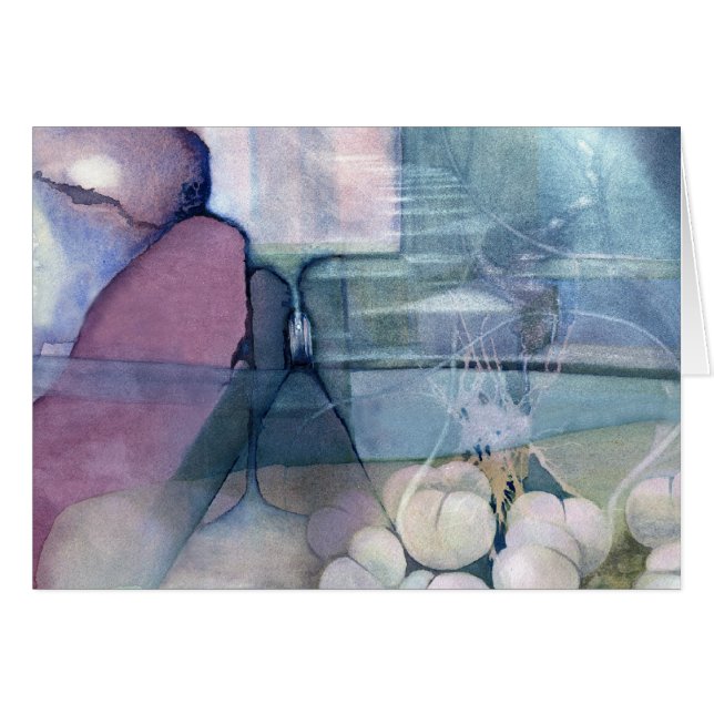 Cartão Uma cor de água (Frente Horizontal)