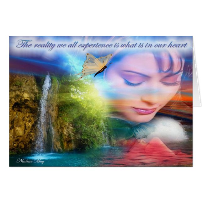 Cartão Uma Cotação de lembrete de uplifing positiva (Frente Horizontal)