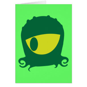 Cartão Uma criatura estrangeira eyed