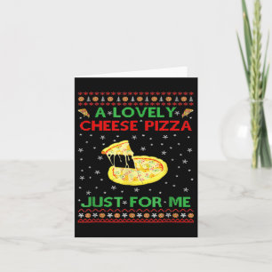 Cartão Uma deliciosa pizza de queijo sozinha divertida Ke