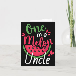 Cartão Uma Em Uma Família Melon Tio primeiro aniversario