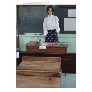 Cartão Uma escola da sala