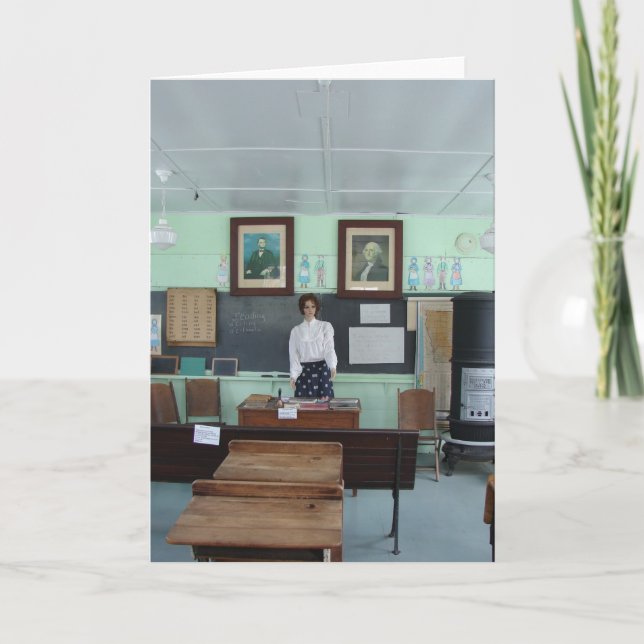 Cartão Uma escola de quarto (Frente)