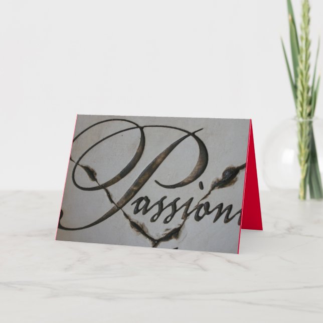 CARTÃO - uma expressão romântica e apaixonado do (Frente)